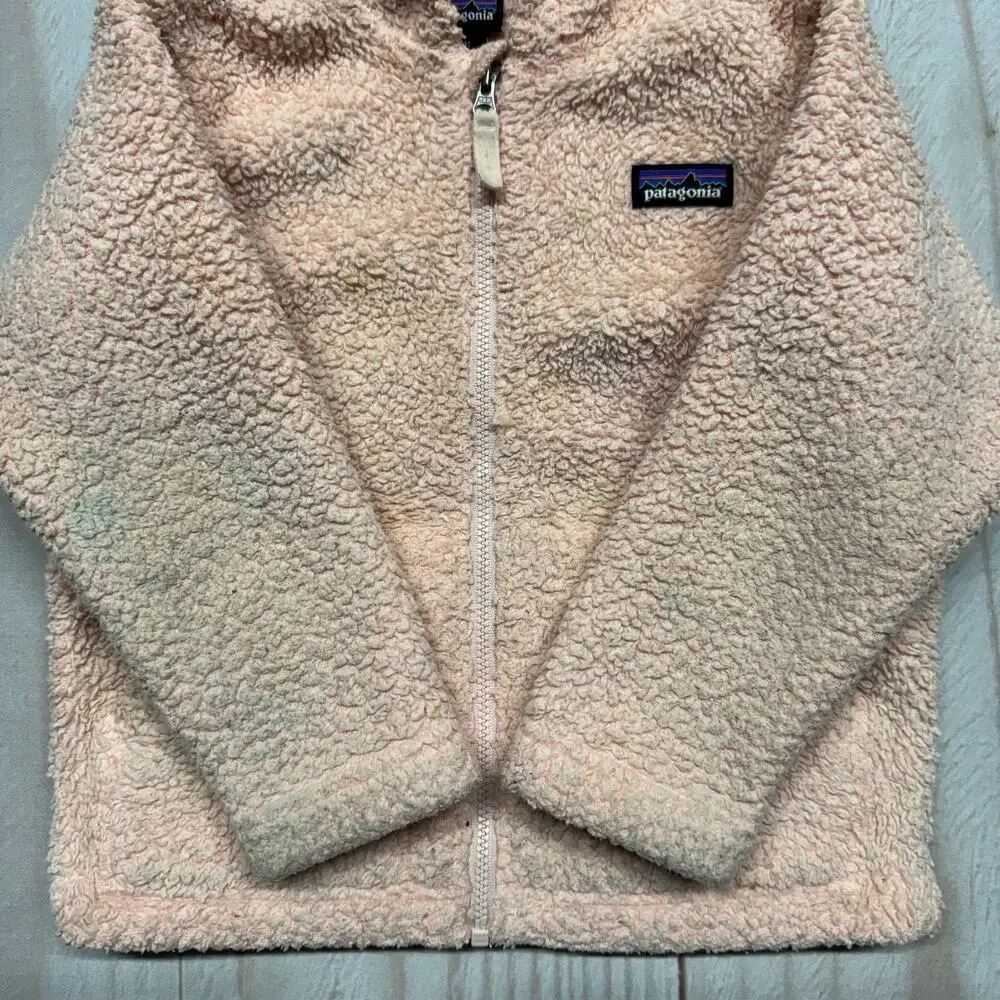 Patagonia Girls Toddler 3T Furry Friends Fleece Hoodie Jacket Bear Cub Ears